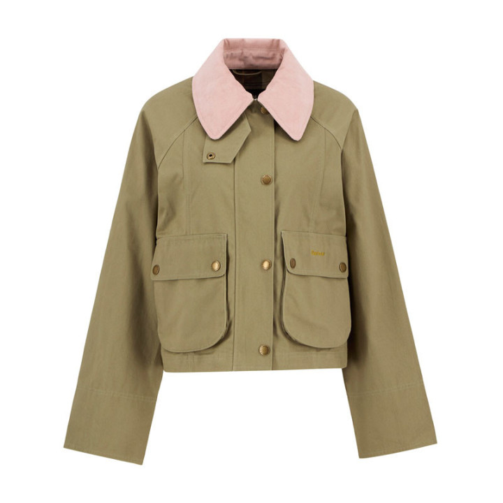 Veste Cropped Beadnell Olive Barbour