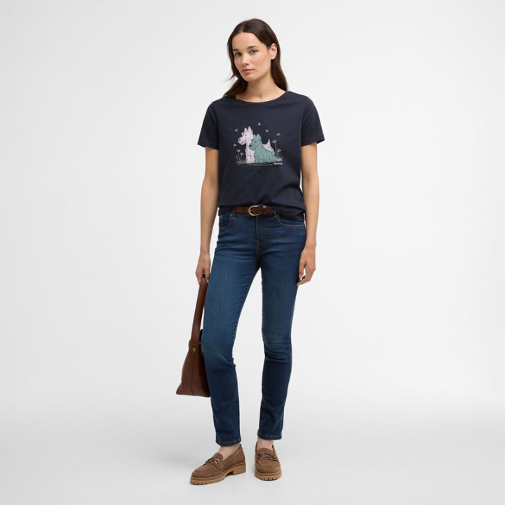 Barbour Clover Navy T-shirt