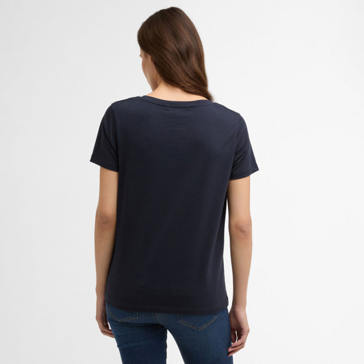 T-shirt Clover Navy Barbour