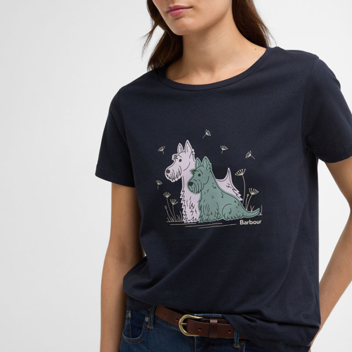 Barbour Clover Navy T-shirt