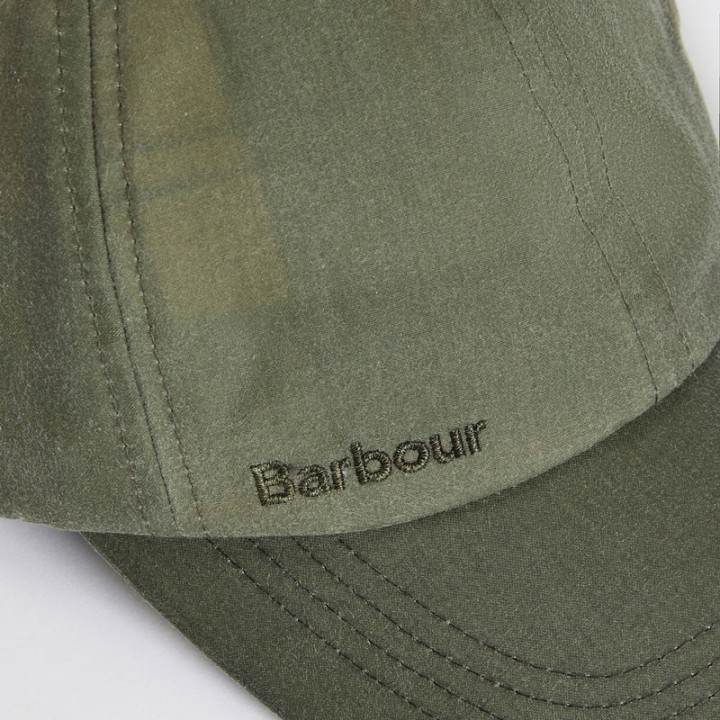 Barbour Wax Sports Light Moss Cap
