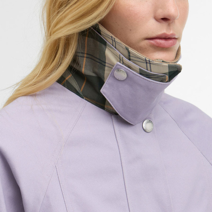 Barbour Cropped Beadnell Heather Mist Jacket