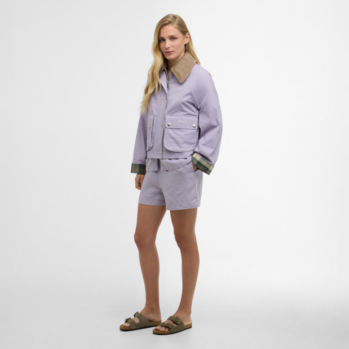 Veste Cropped Beadnell Heather Mist Barbour