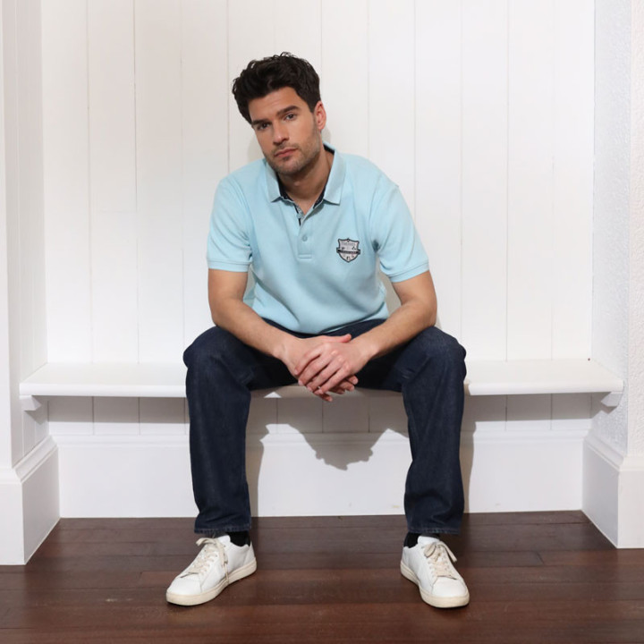 Out Of Ireland x Camberabero Blue Six Nations Polo Shirt
