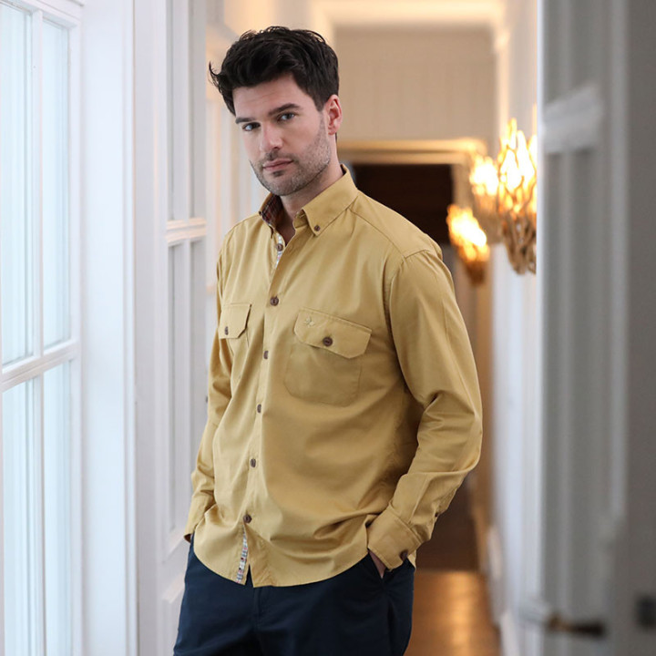 Enzo Beige Shirt Out Of ireland