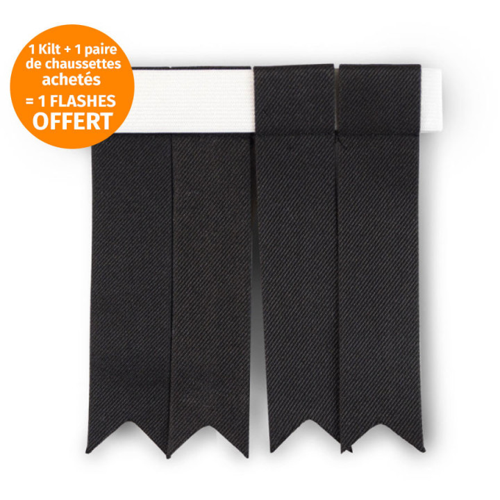 Flashes Pour Kilt Noirs