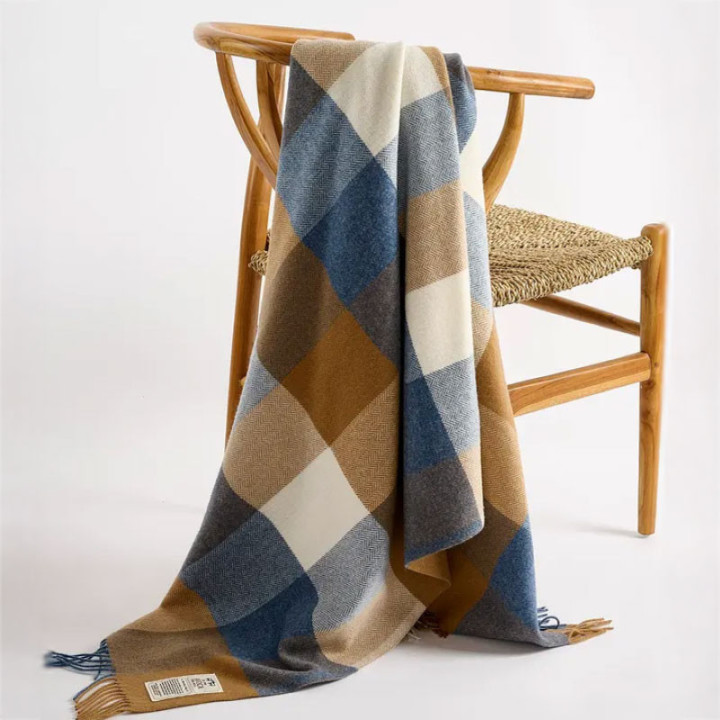 Plaid Lambswool Grand Modèle Avoca