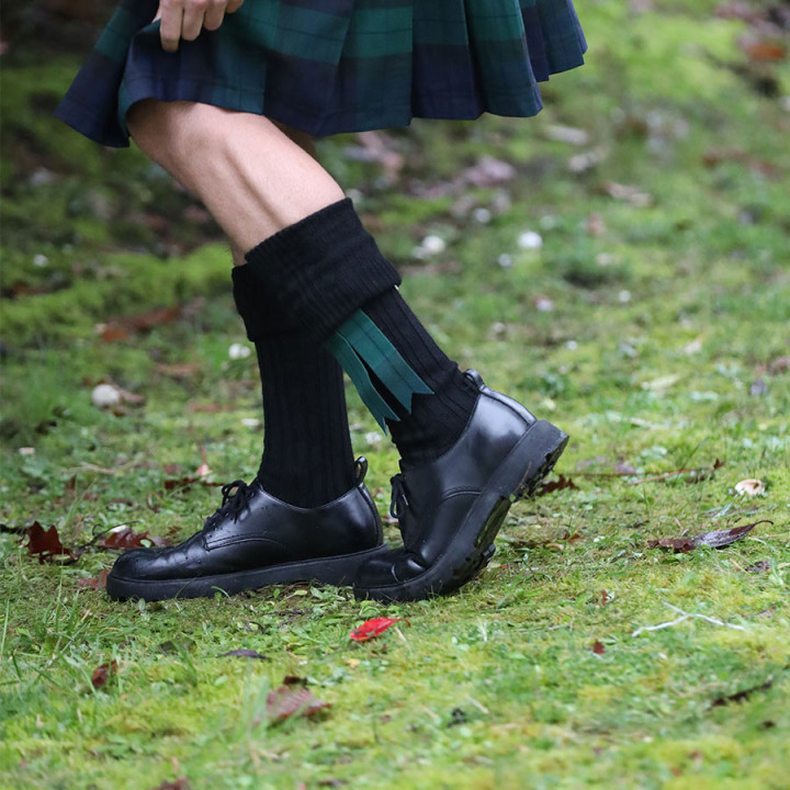 Black Kilt Socks