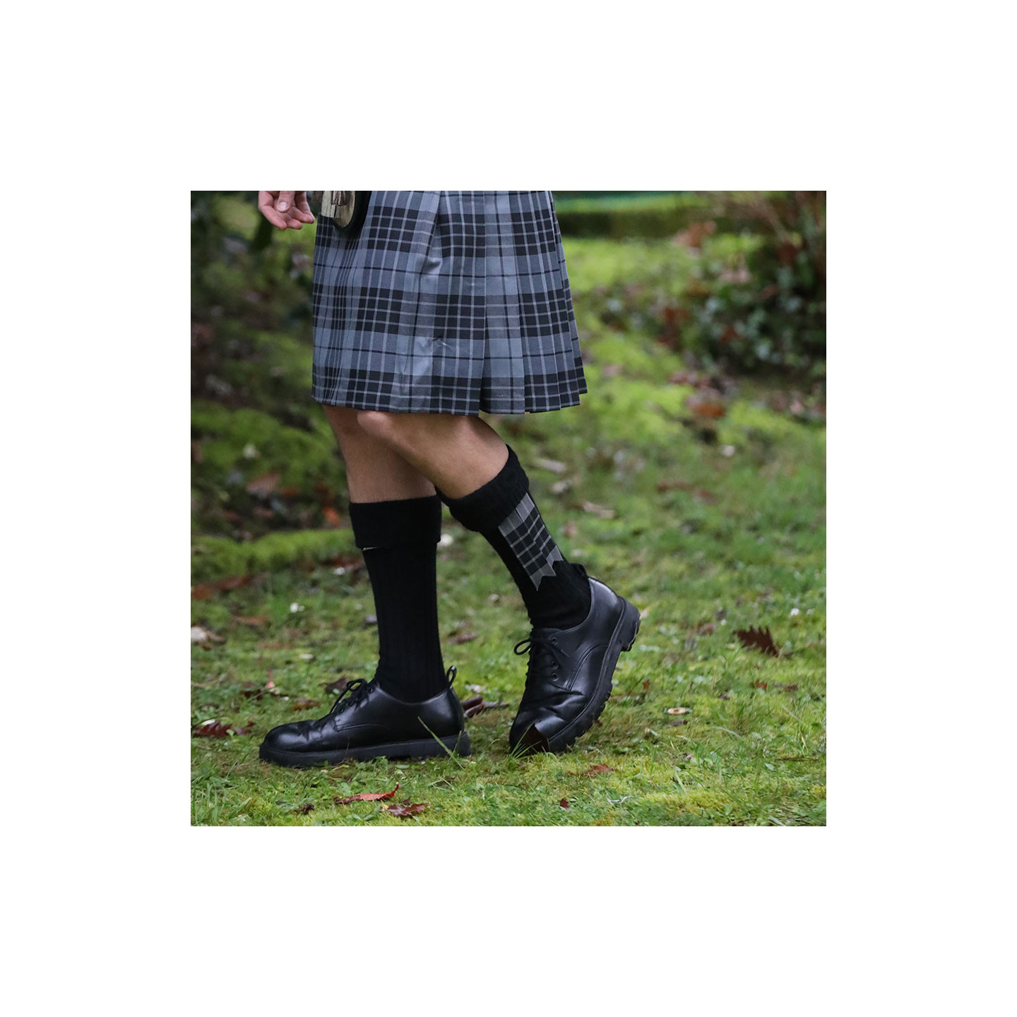 Flashes Pour Kilt Granite Grey