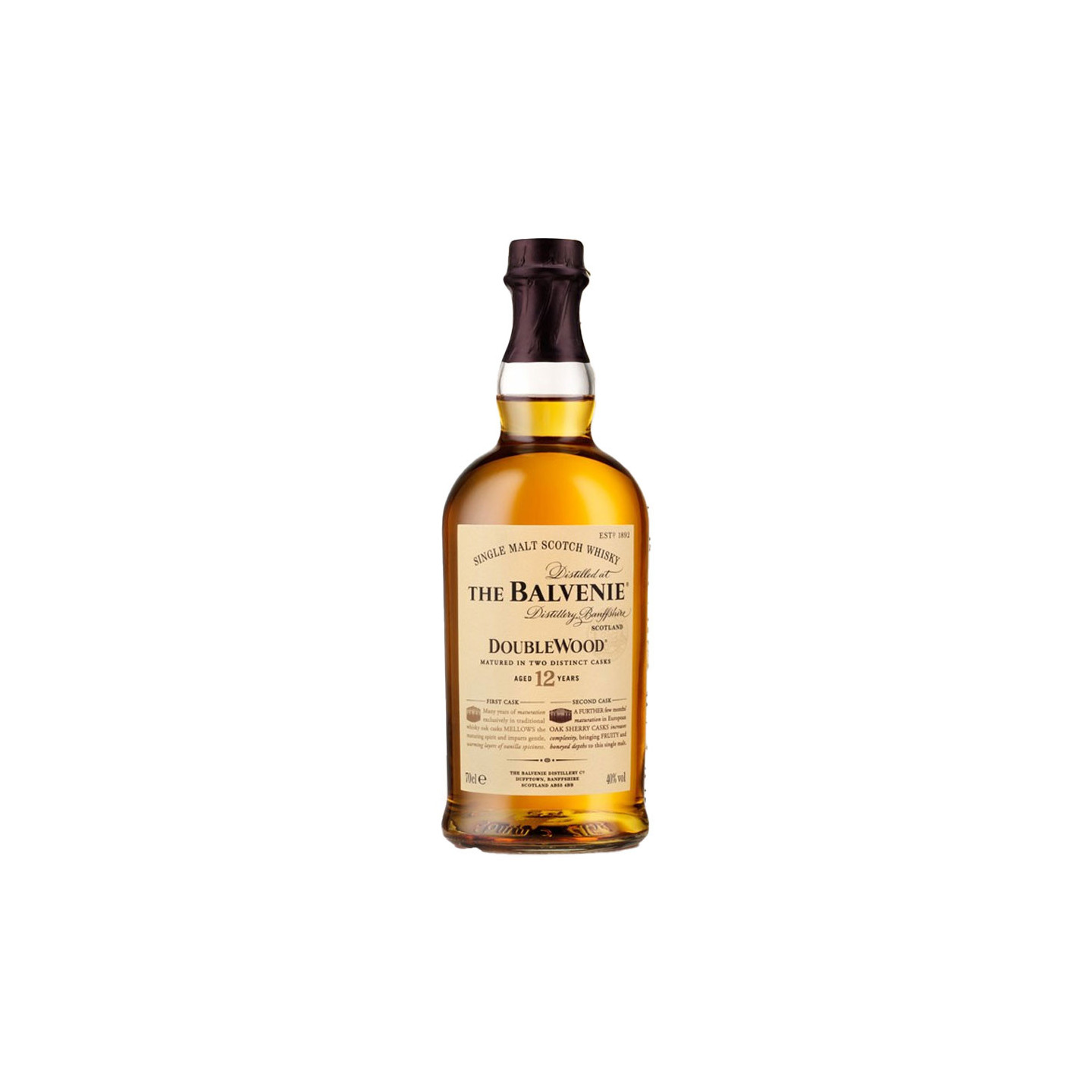 Balvenie 12 Years Old DoubleWood 70cl 40° - Le Comptoir Irlandais