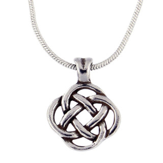 Interlaced Pewter Pendant