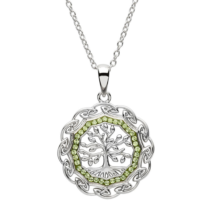 Shanore Green Tree of Life Pendant