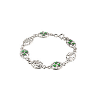 Claddagh and Clover Bracelet