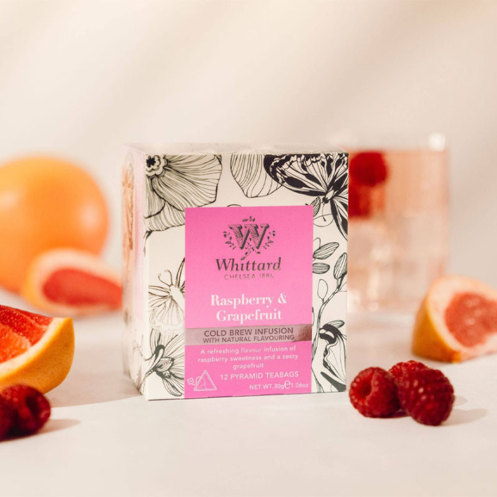 Whittard of Chelsea Raspberry and Grapefruit Tea, 12 bags