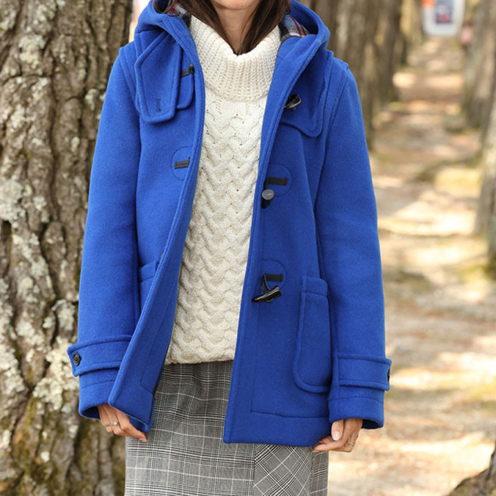 London Tradition blue Duffle coat Erica - Le Comptoir Irlandais