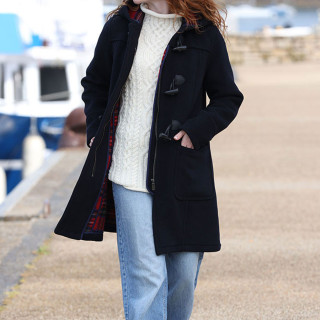 London Tradition Navy Duffle-Coat Fiona