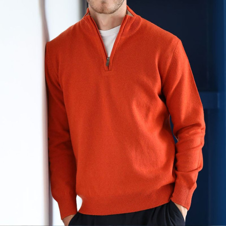 Celtic Alliance Half-zip Orange Sweater