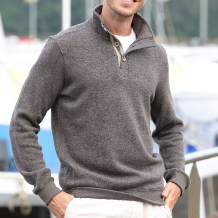 Out Of Ireland Ayden Taupe Sweater