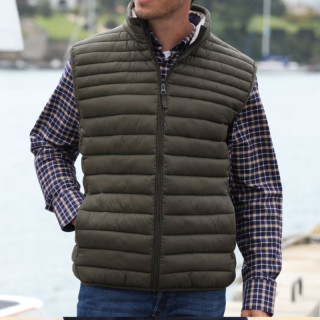 Out of Ireland Khaki Sleeveless Down Jacket