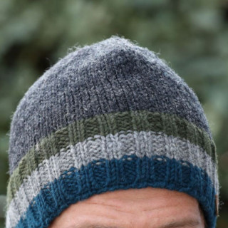 Bonnet Oliver Charcoal Teal Kusan
