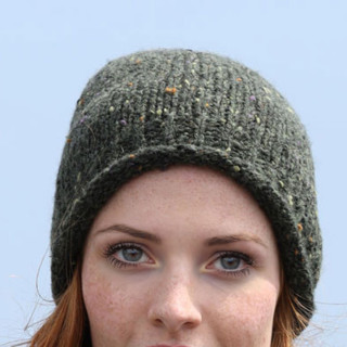 Bonnet Ballina Vert Aran Woollen Mills