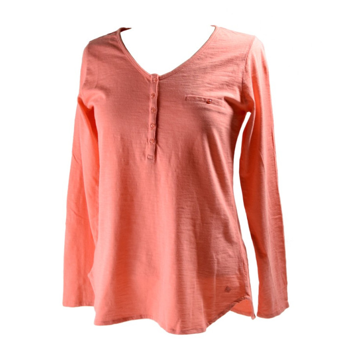 Tee shirt femme jersey flamme manches longues saumon fonce out of ireland