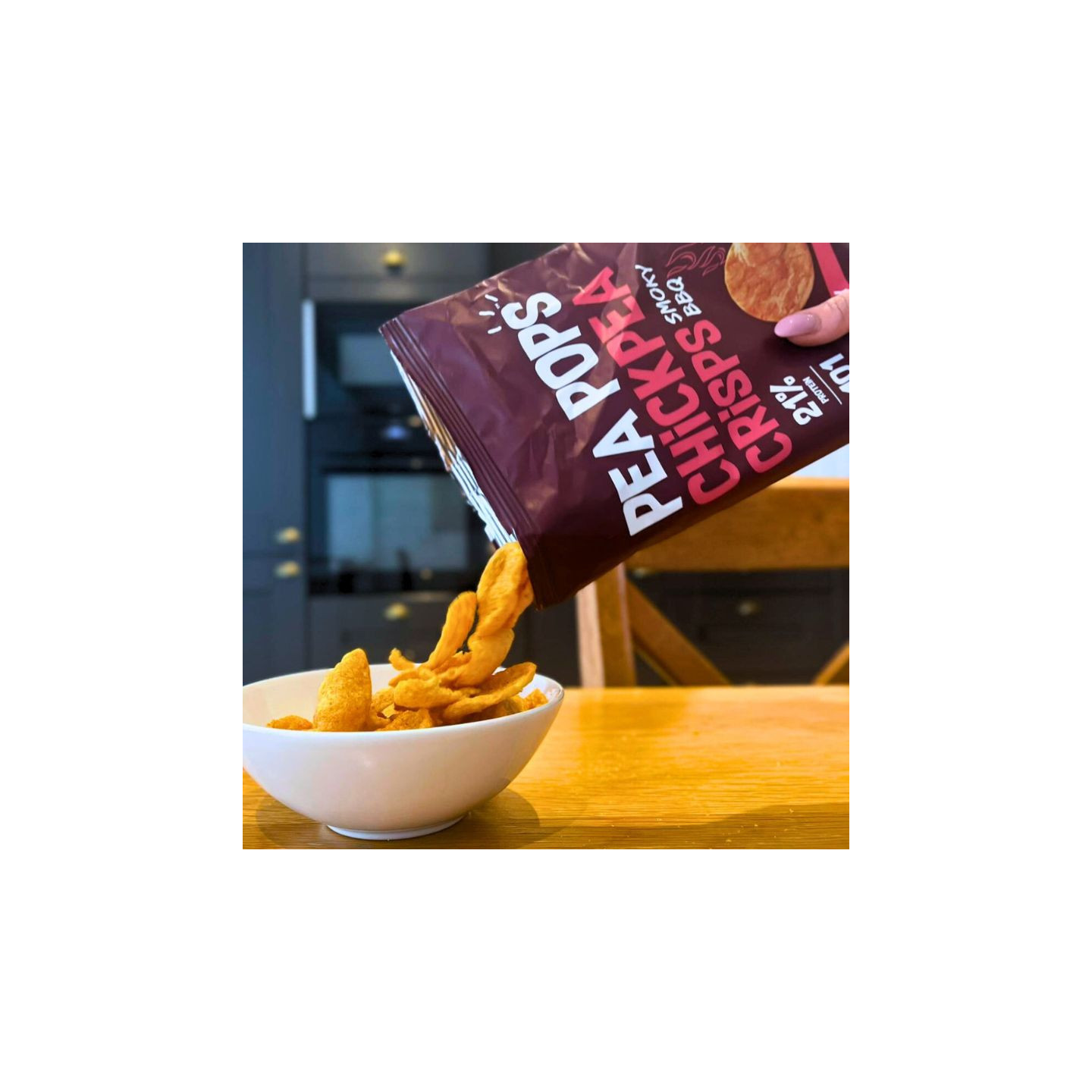 Pea Pops Chickpeas Chips Smoky Barbecue 70g