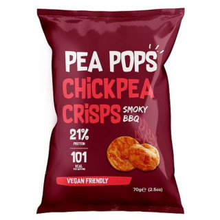 Pea Pops Chickpeas Chips Smoky Barbecue 70g