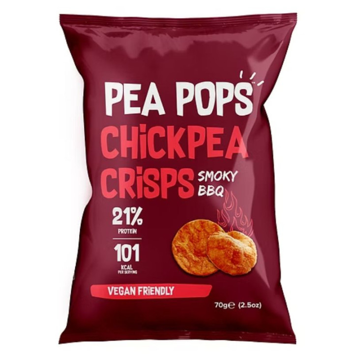Chips Pois Chiches Smoky Barbecue Pea Pops 70g