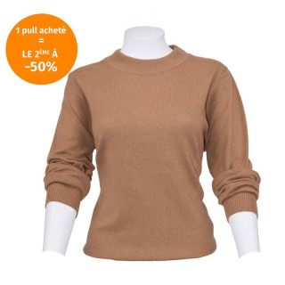 Pull Romane Col Rond Camel Celtic Alliance