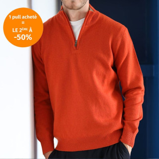 Pull Col Demi-Zip Orange Celtic Alliance