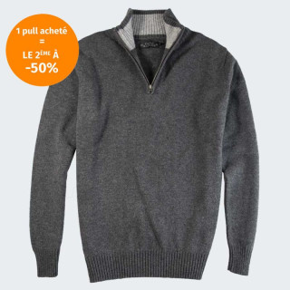 Celtic Alliance Half-Zip Dark Grey Sweater
