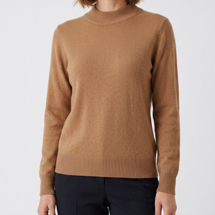 Pull Romane Col Rond Camel Celtic Alliance