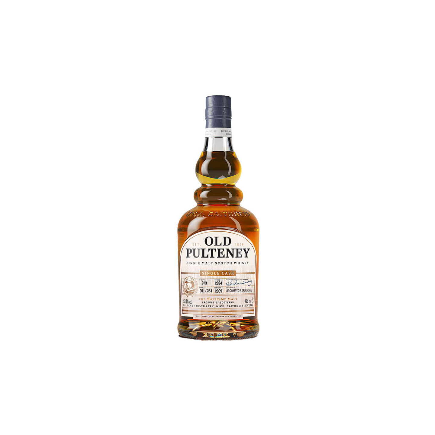 Old Pulteney 15 ans 2009  70 cl – 53°