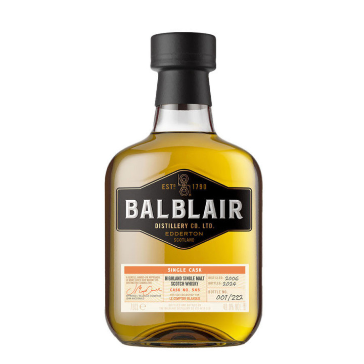 Balblair 18 ans 2006  70 cl – 49°