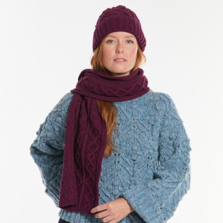 Echarpe Diamond Berry Aran Woollen Mills