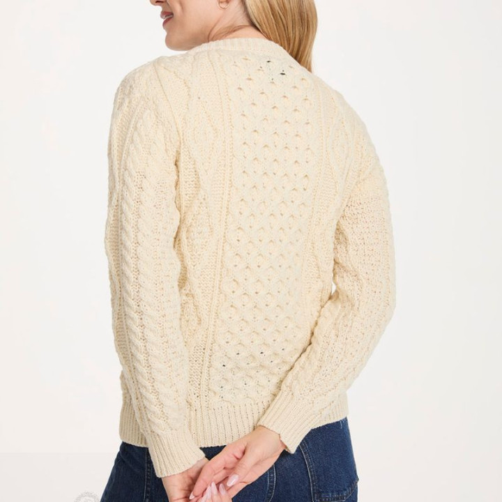 Cardigan Lumber Écru Aran Woollen Mills