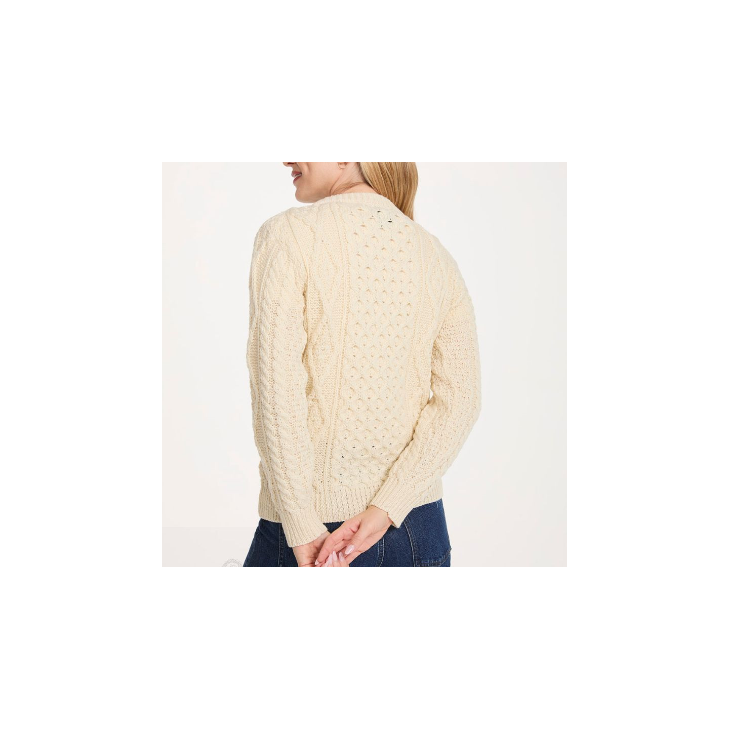 Cardigan Lumber Écru Aran Woollen Mills
