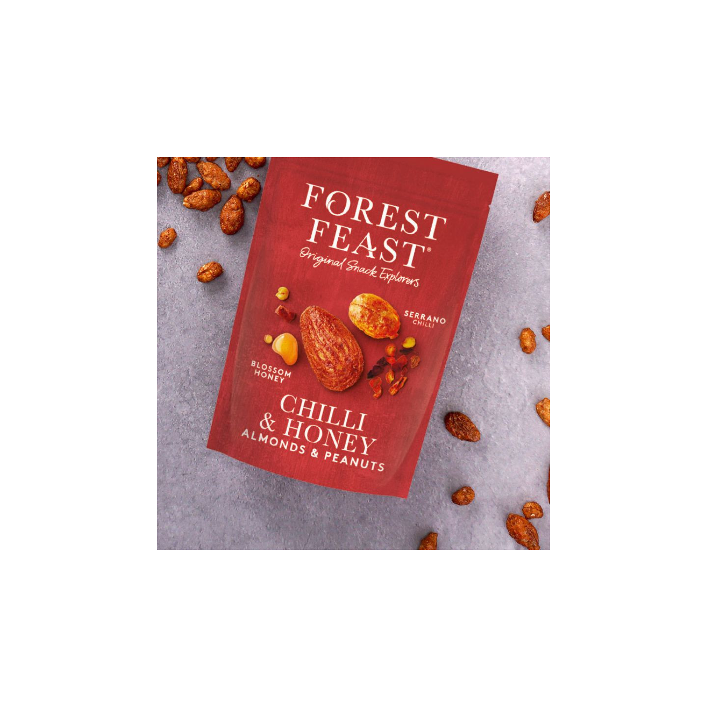 Amandes Et Cacahuètes Au Piment Serrano Et Au Miel Forest Feast