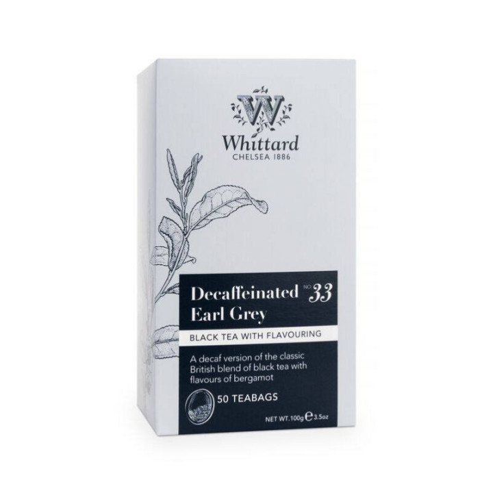 Whittard of Chelsea Decaffeinated Earl Grey Tea 50 Bags