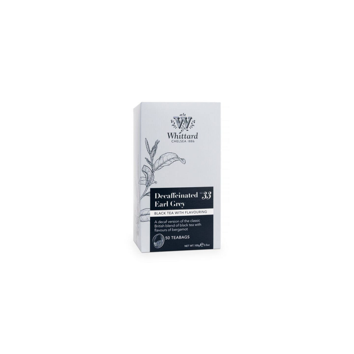 Thé noir Earl Grey décaféiné aux délicates notes de bergamote. Une infusion raffinée à savourer à toute heure de la journée.