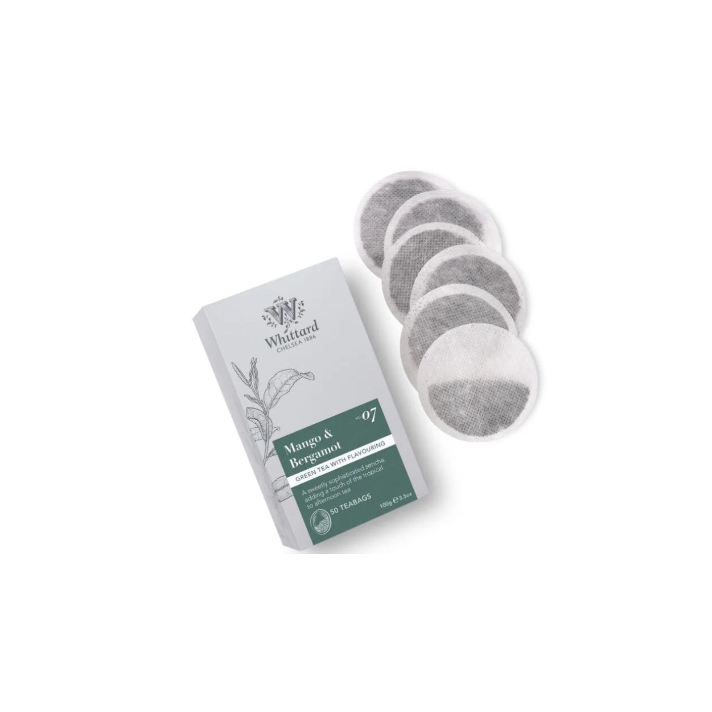 Thé Vert Mangue Bergamote Whittard of Chelsea 50 Sachets