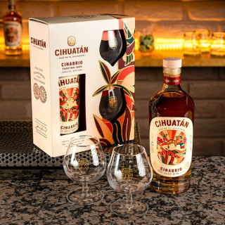 Cihuatan Cinabrio 70cl 40° + 2 Verres