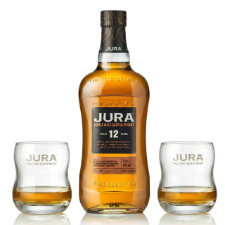 Jura 12 Years Old 70cl 40° + 2 Glasses Gift Box