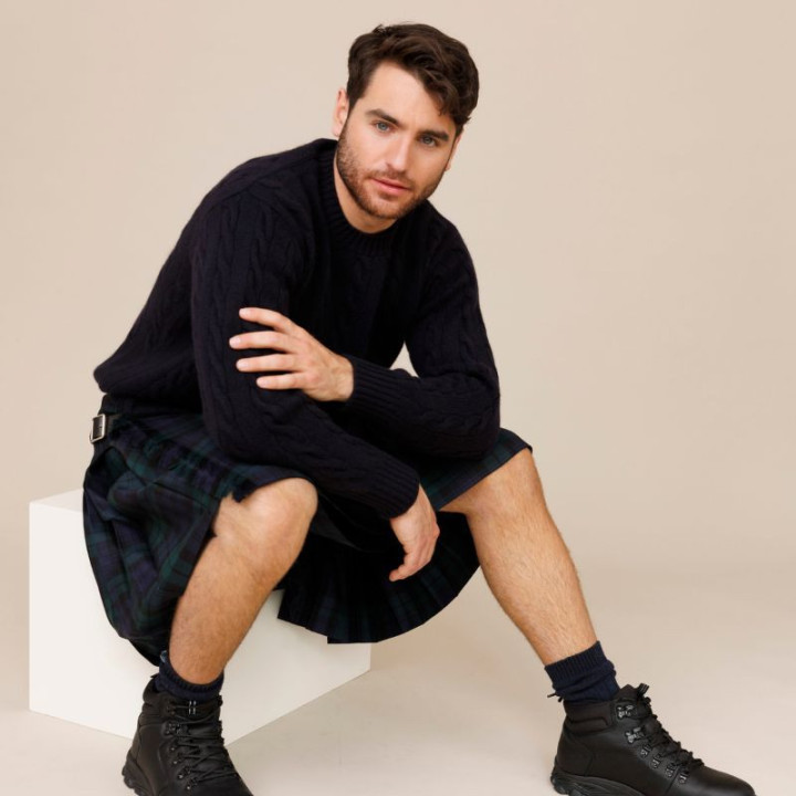 O'Neil of Dublin Black Watch Men's Kilt