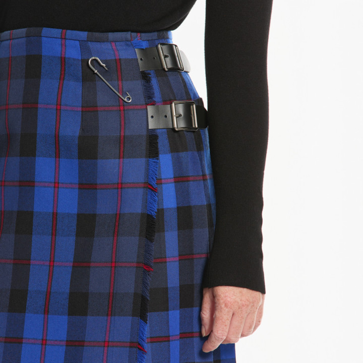O'Neil of Dublin Women's Long Blue Kilt