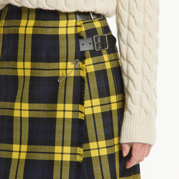Kilt Femme Midi Jaune O'Neil Of Dublin