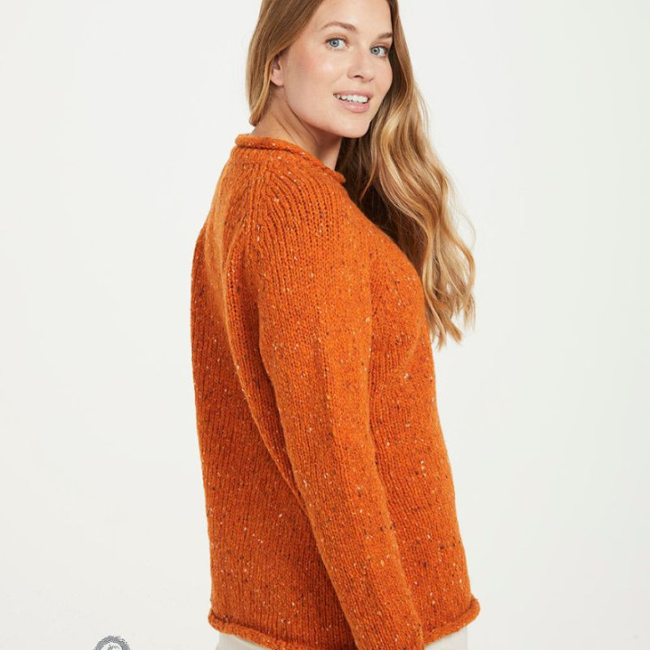 Pull Ballina Orange Aran Woollen Mills