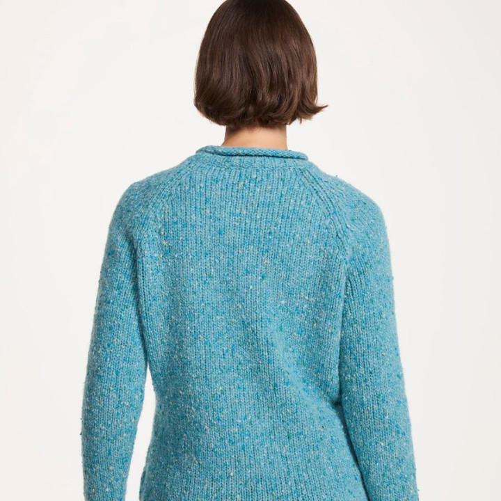 Pull Ballina Bleu Ciel Aran Woollen Mills