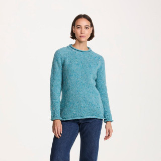 Pull Ballina Bleu Ciel Aran Woollen Mills